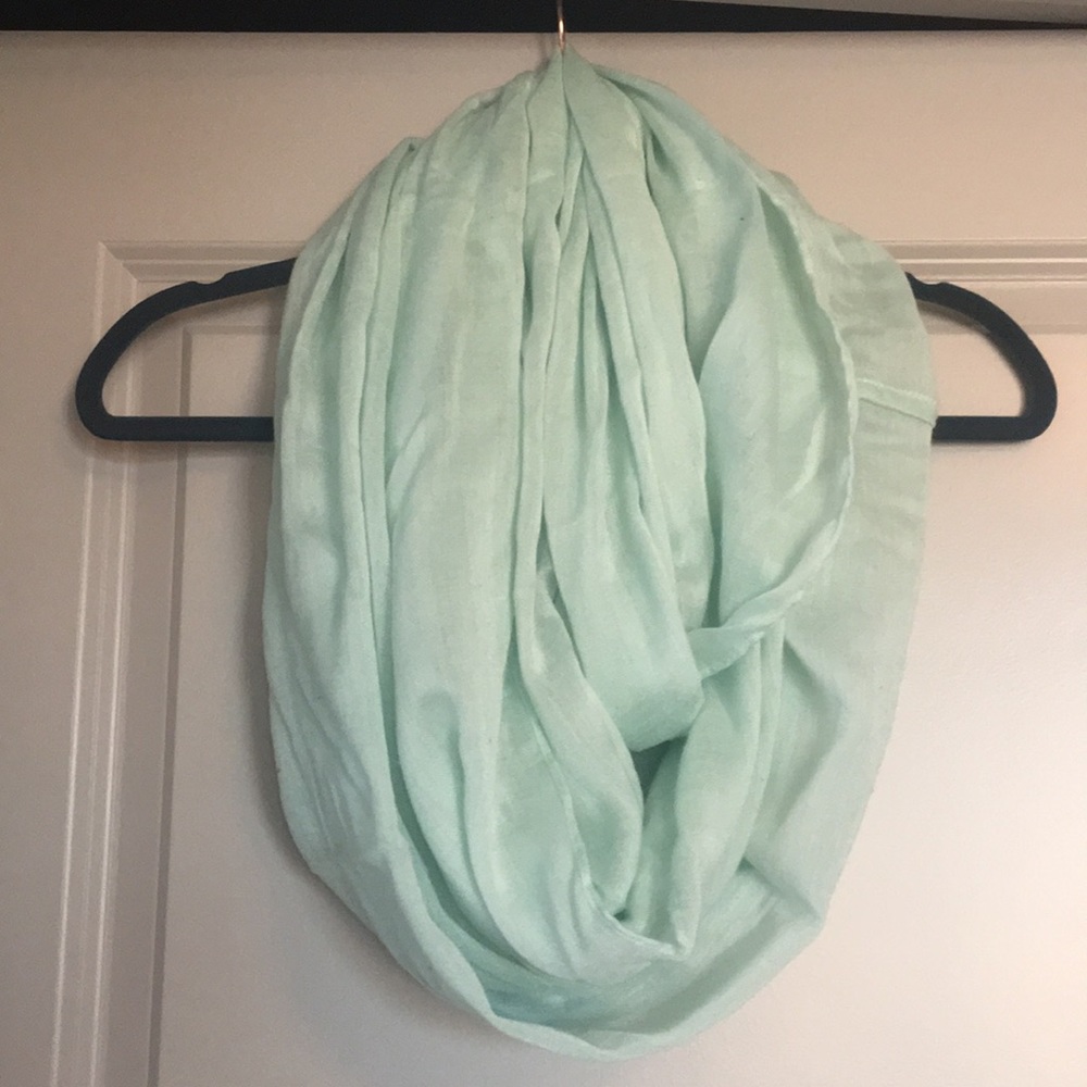 Light turquoise lightweight infinity scarf